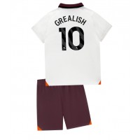 Manchester City Jack Grealish #10 Fotballklær Bortedraktsett Barn 2023-24 Kortermet (+ korte bukser)